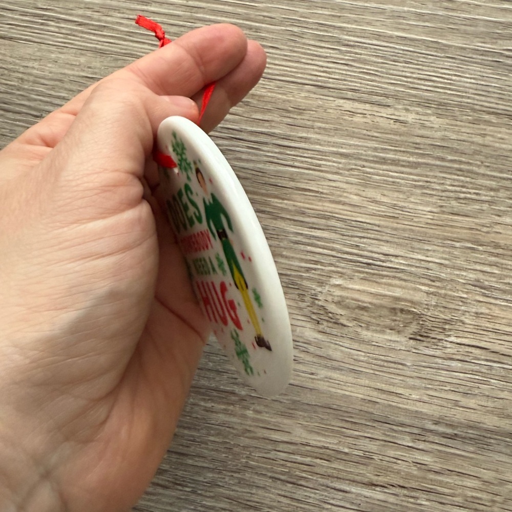 🎄 Elf Ceramic Ornament - Picture 3 of 3